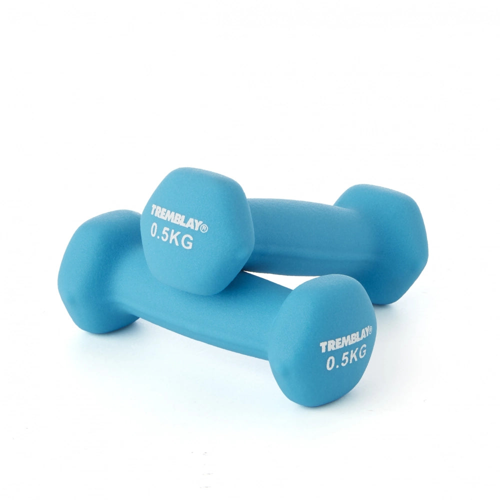 Neoprēna hanteles 0.5 kg Trenblay zilas