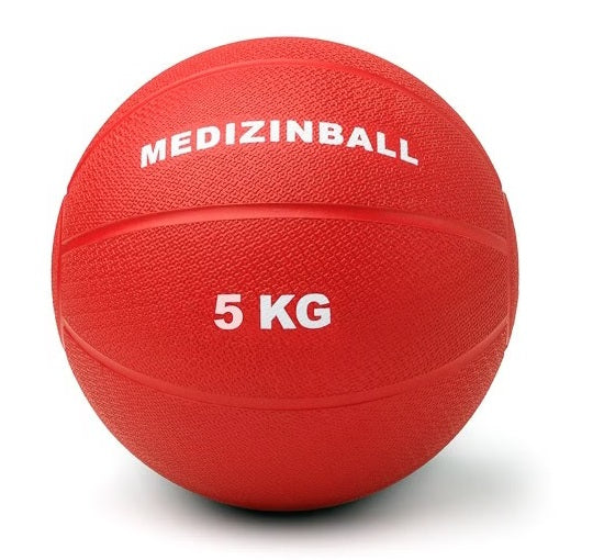 Gumijas pildbumba 5 kg sarkana