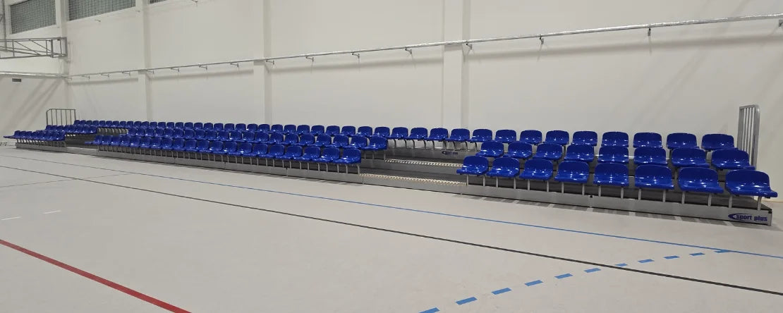 Stacionāras skatītāju tribīnes sporta zālei
