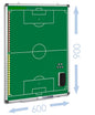 Futbola taktikas tāfele 60 x 90 cm
