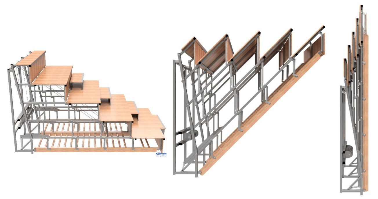 Tribīne - vingrošanas sieniņa.