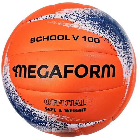 Volejbola bumba Megaform Silver V100 School 4. izmērs
