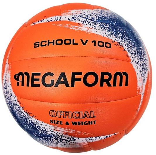 Volejbola bumba Megaform Silver V100 School 4. izmērs
