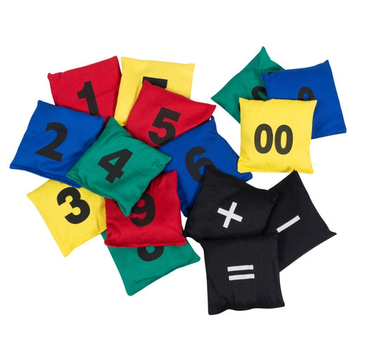 Zirņu maisiņi ar cipariem komplekts 15 gab