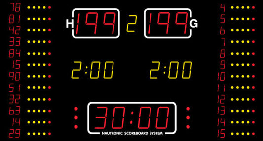 Nautronic elektroniskais basketbola rezultātu tablo NA2154/NA2654/ NA3354, FIBA - Level 3Nautronic elektroniskais basketbola rezultātu tablo NA2154/NA2654/ NA3354, FIBA - Level 3